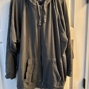 Torrid Charcoal Zip-Up Sweater